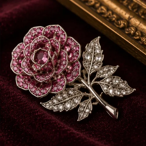 Rose Bloom Brooch